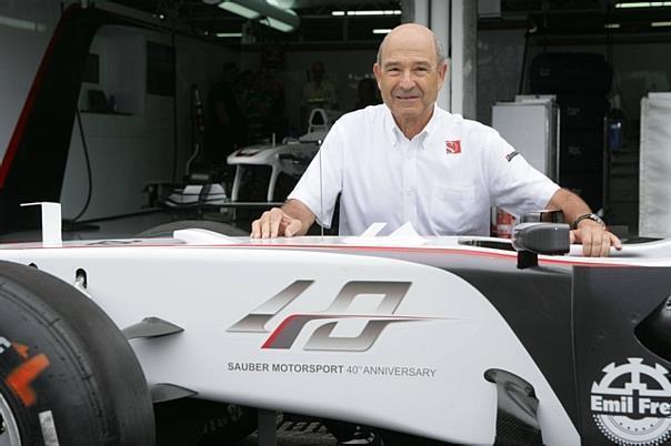 Peter Sauber feiert 40 Jahre Sauber Motorsport und kann mit einem zufriedenen Lächeln in seine Formel-1-Zukunft schauen. Foto: Auto-Reporter.NET